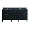 James Martin Vanities 72'' Double Vanity, Black Onyx w/ 3 CM Charcoal Soapstone Quartz Top 424-V72-BKO-3CSP - alternate 1
